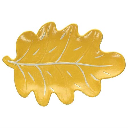 piatto foglia giallo tognana cm 25 x 17 x 3 h